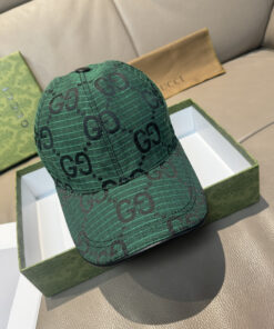 上質Gucciグッチキャンバス×本牛革ダブルGメタルロゴ ベースボールキャップGucci26-24