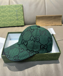 Alternative view of 上質Gucciグッチキャンバス×本牛革ダブルGメタルロゴ ベースボールキャップGucci26-24