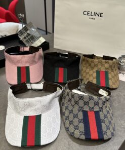 上質Gucciグッチキャンバス×本牛革ダブルGメタルロゴ ベースボールキャップGucci26-16