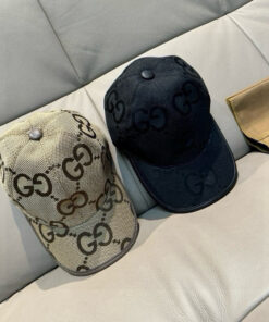 上質Gucciグッチキャンバス×本牛革ダブルGメタルロゴ ベースボールキャップGucci26-13