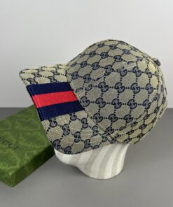 Alternative view of 上質Gucciグッチキャンバス×本牛革ダブルGメタルロゴ ベースボールキャップGucci26-10