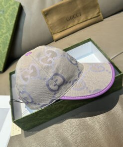 Alternative view of 上質Gucciグッチキャンバス×本牛革ダブルGメタルロゴ ベースボールキャップGucci26-08