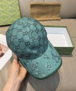 上質Gucciグッチキャンバス×本牛革ダブルGメタルロゴ ベースボールキャップGucci26-04