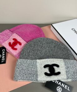Alternative view of CHANELシャネル上質インポートウール×本牛革ダブルC暗紋 ベースボールキャップCHANEL-29
