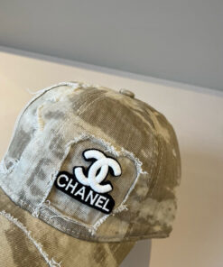 Alternative view of CHANELシャネル上質インポートウール×本牛革ダブルC暗紋 ベースボールキャップCHANEL-26
