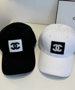 CHANELシャネル上質インポートウール×本牛革ダブルC暗紋 ベースボールキャップCHANEL-24
