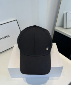 CHANELシャネル上質インポートウール×本牛革ダブルC暗紋 ベースボールキャップCHANEL-19