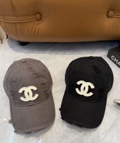 CHANELシャネル上質インポートウール×本牛革ダブルC暗紋 ベースボールキャップCHANEL-03