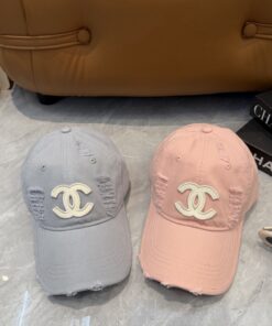 CHANELシャネル上質インポートウール×本牛革ダブルC暗紋 ベースボールキャップCHANEL-01