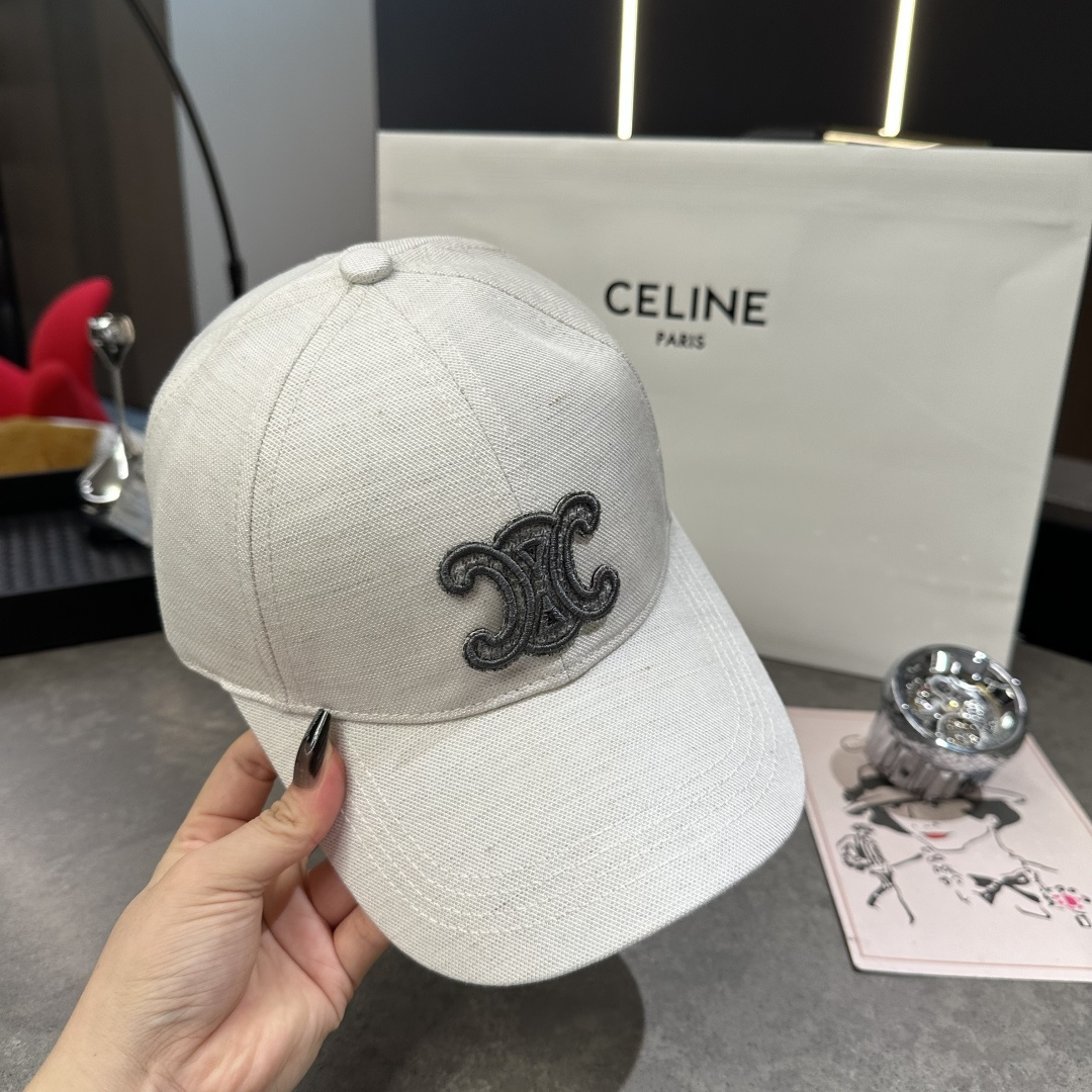 セリーヌCELINEフレンチ・ラグジュアリーな凱旋門刺繍キャップ (CELIN-L026-29)