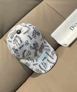 Alternative view of Christian Diorクリスチャンディオール キャンバス×本牛革ベースボールキャップ DIOR-0634
