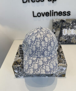 Alternative view of Christian Diorクリスチャンディオール キャンバス×本牛革ベースボールキャップ DIOR-0626