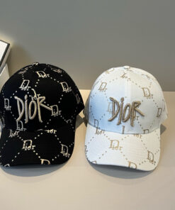 Christian Diorクリスチャンディオール キャンバス×本牛革ベースボールキャップ DIOR-0619