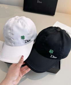 Christian Diorクリスチャンディオール キャンバス×本牛革ベースボールキャップ DIOR-0618