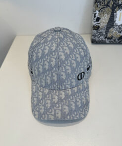 Alternative view of Christian Diorクリスチャンディオール キャンバス×本牛革ベースボールキャップ DIOR-0614