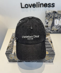 Alternative view of Christian Diorクリスチャンディオール キャンバス×本牛革ベースボールキャップ DIOR-0613