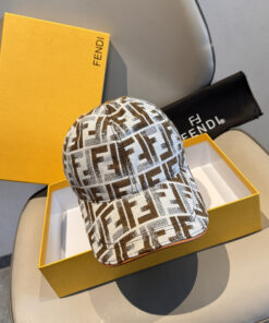 FENDIフェンディイタリアン・ラグジュアリー「ダブルF」モノグラムキャップFENDI-2604