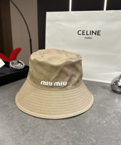 Alternative view of MiuMiuミュウミュウ サンバイザー ベースボールキャップ ワークキャップバケットハットダメージ加工キャップmiumiu617