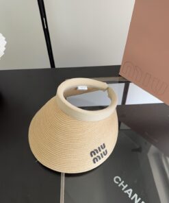 Alternative view of MiuMiuミュウミュウ サンバイザー ベースボールキャップ ワークキャップバケットハットダメージ加工キャップmiumiu603