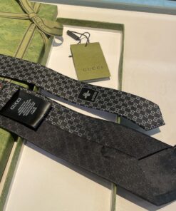Alternative view of GUCCIグッチ最高峰シルク クラシック 小Gロゴ ジャガード ネクタイ 手縫い仕立て545078 4E002-9