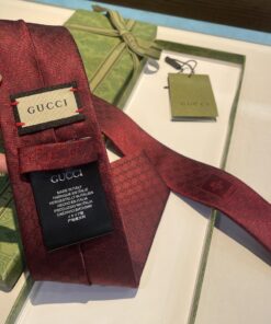 Alternative view of GUCCIグッチ最高峰シルク クラシック 小Gロゴ ジャガード ネクタイ 手縫い仕立て545078 4E002-8