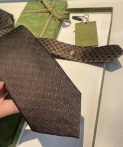 Alternative view of GUCCIグッチ最高峰シルク クラシック 小Gロゴ ジャガード ネクタイ 手縫い仕立て545078 4E002-5